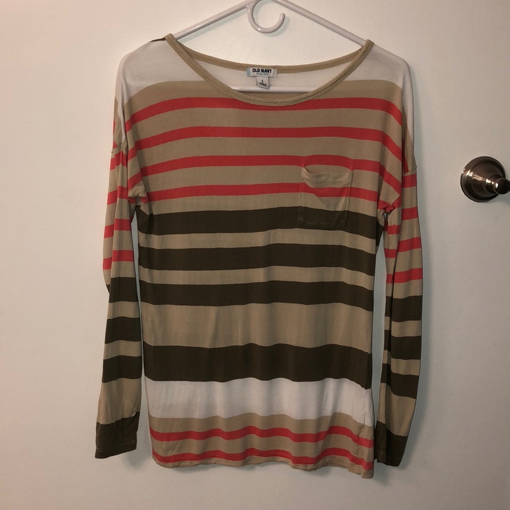 Old Navy Striped Long Sleeved Shirt